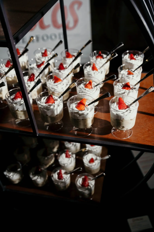 Dessert display prepared for a celebration
